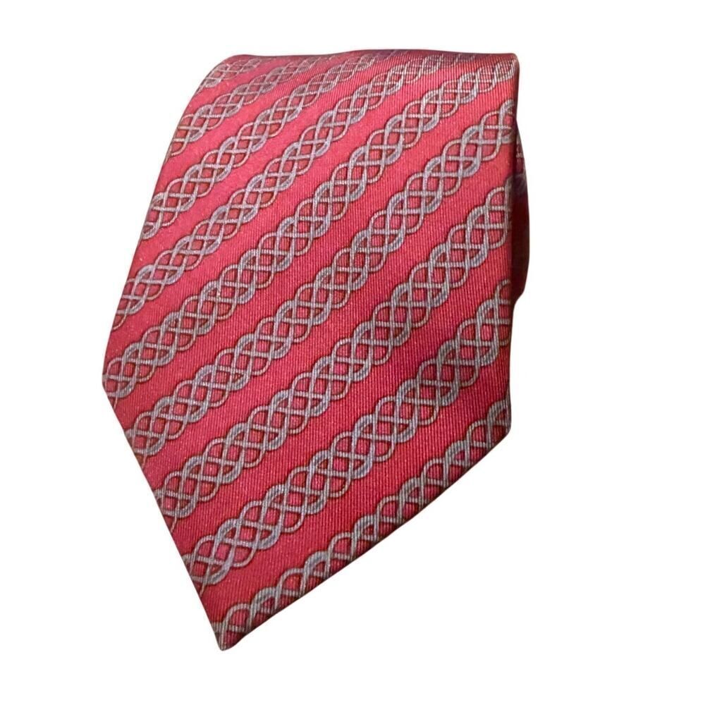 Hermès 100% Silk Tie – Equestrian Print – Luxury Designer Necktie
